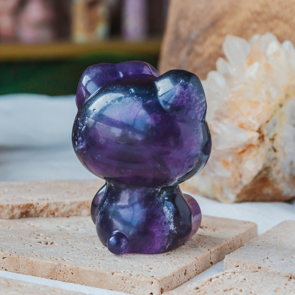 Purole Fluorite Hello Kitty