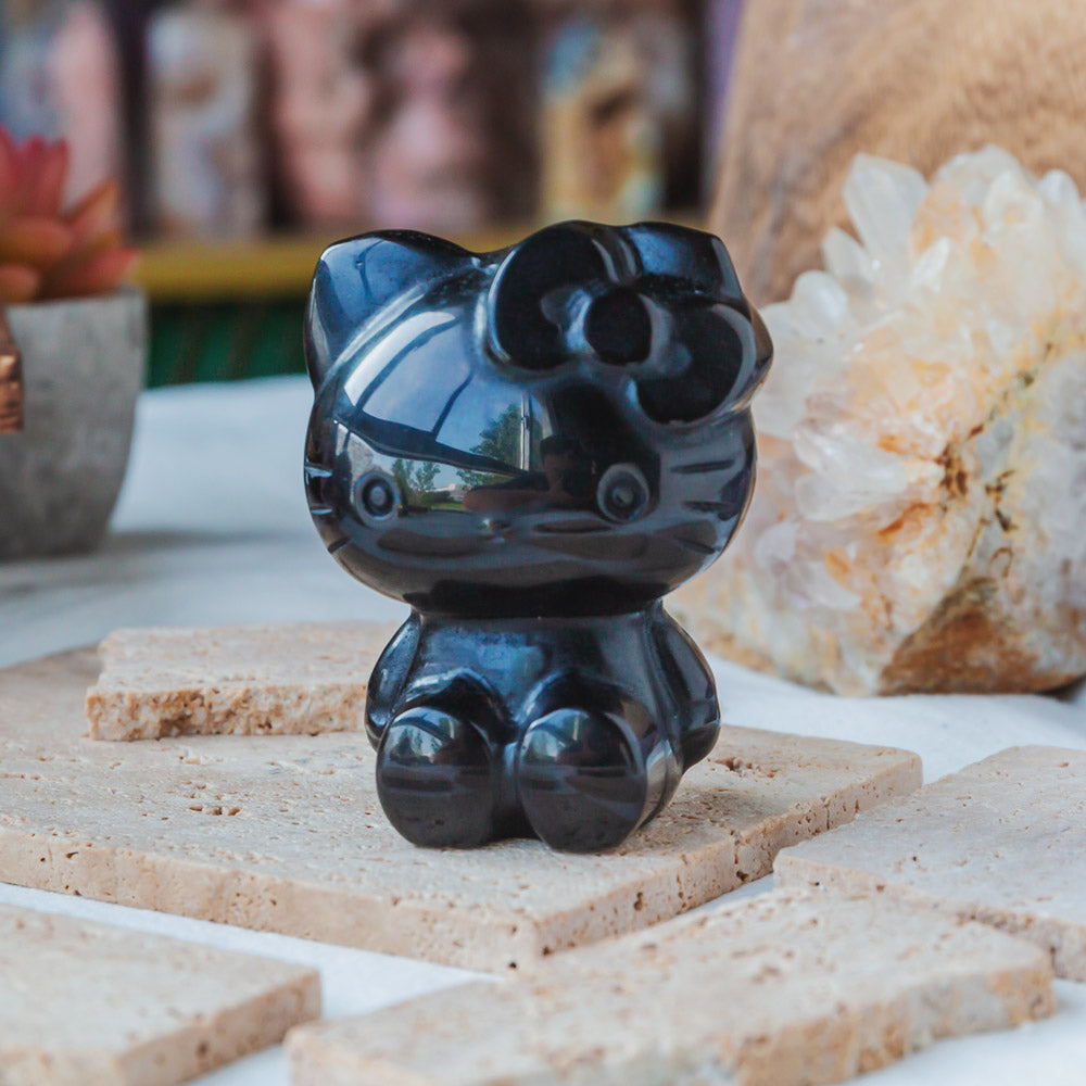 Black Obsidian Hello Kitty