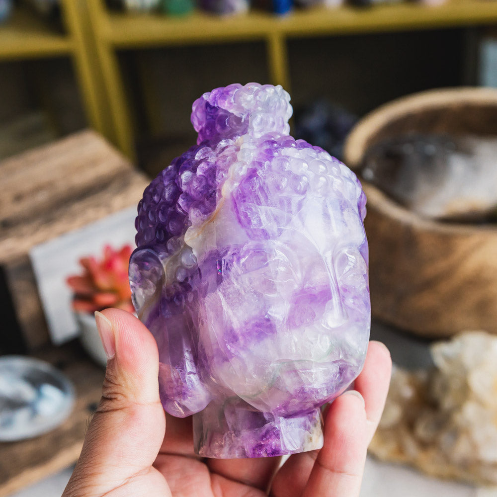 4.5" Amethyst Buddha Head