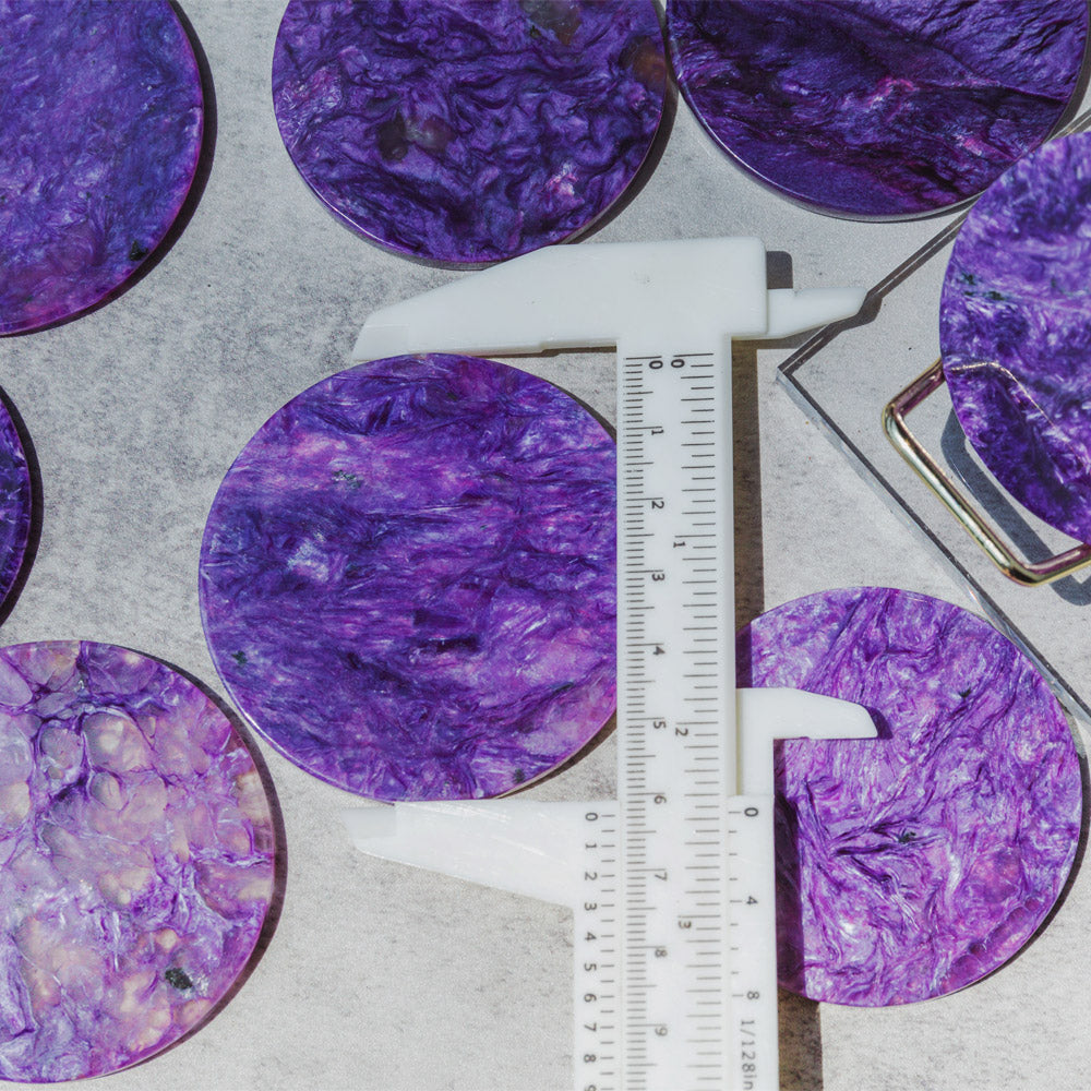 Charoite Round Slice