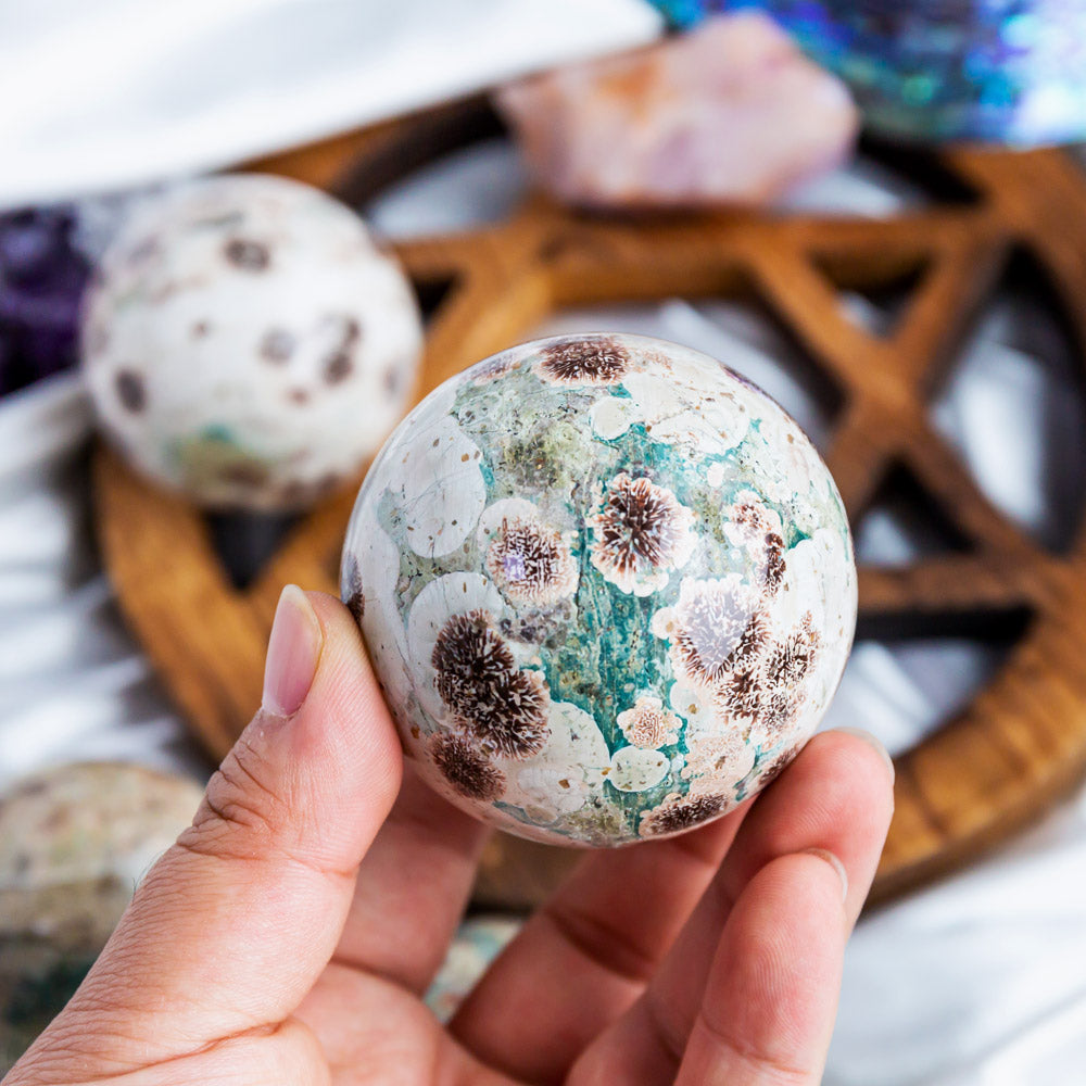 Russia Flower Agate Sphere