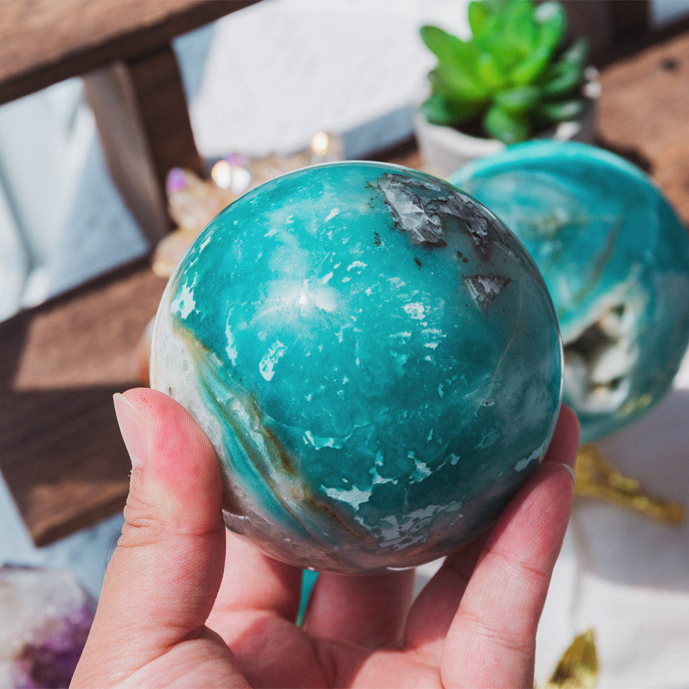 Blue Sky Opal Sphere