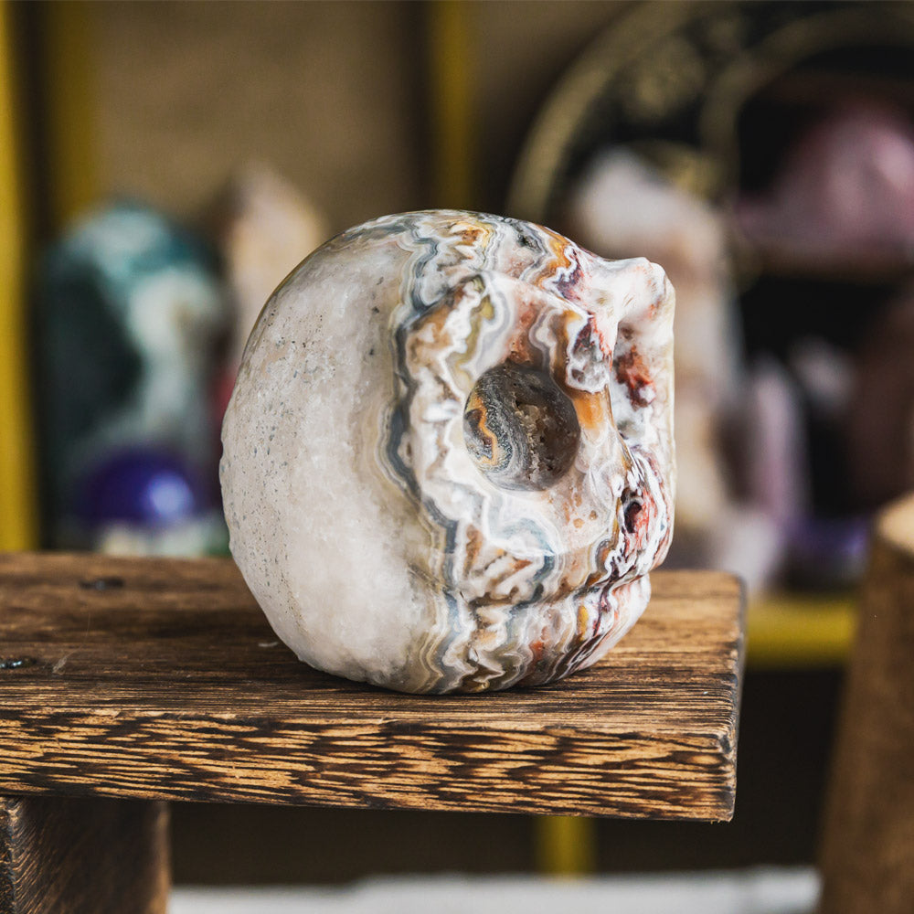 Mexico Agate Jack Skull