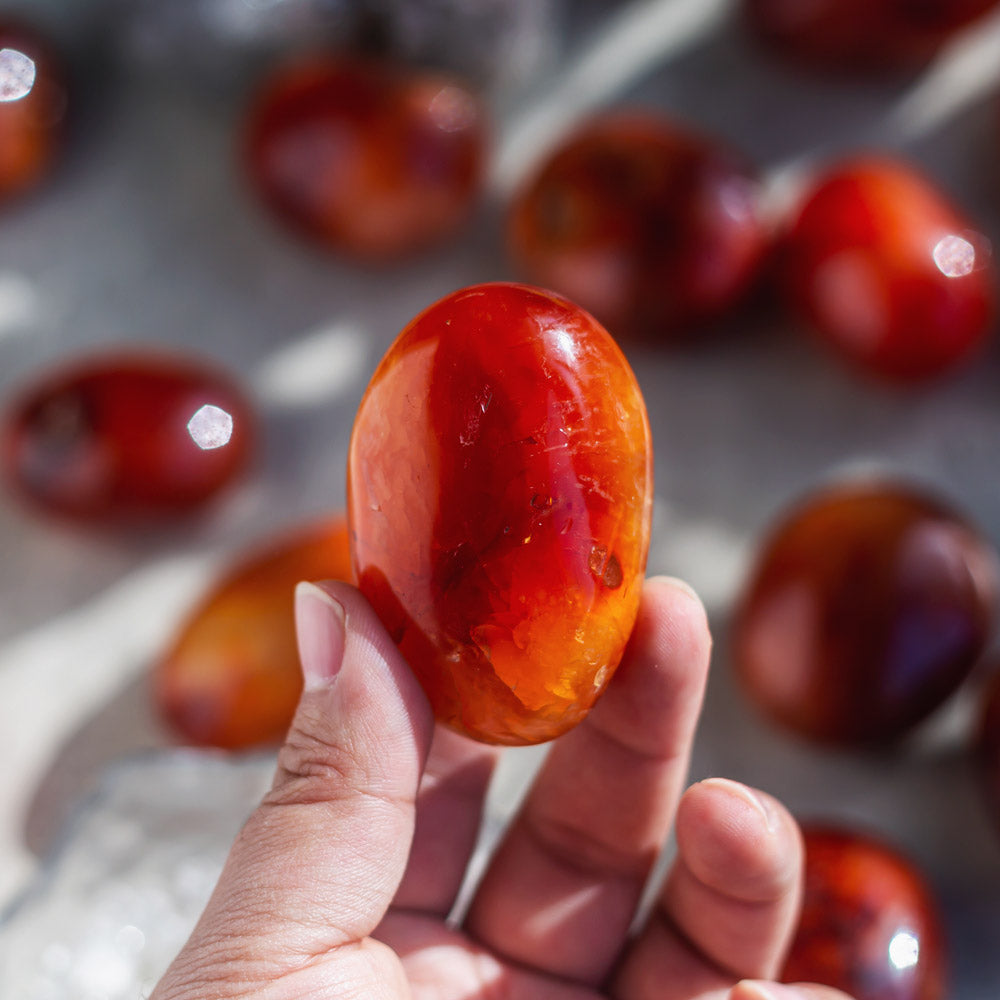 Carnelian Palm Stone