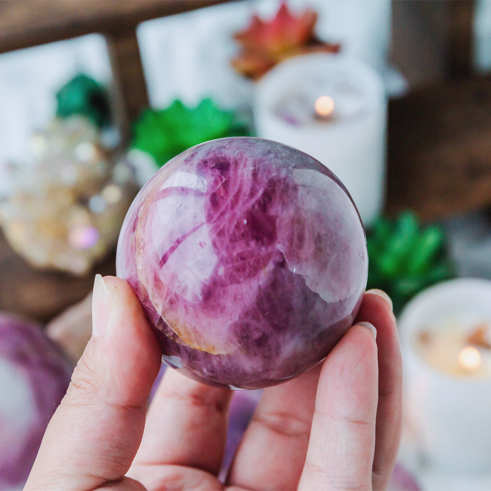 Lavender Rose Quartz Sphere