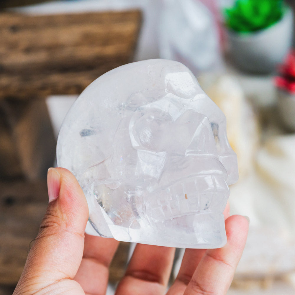 3.5" Clear Quartz Skull