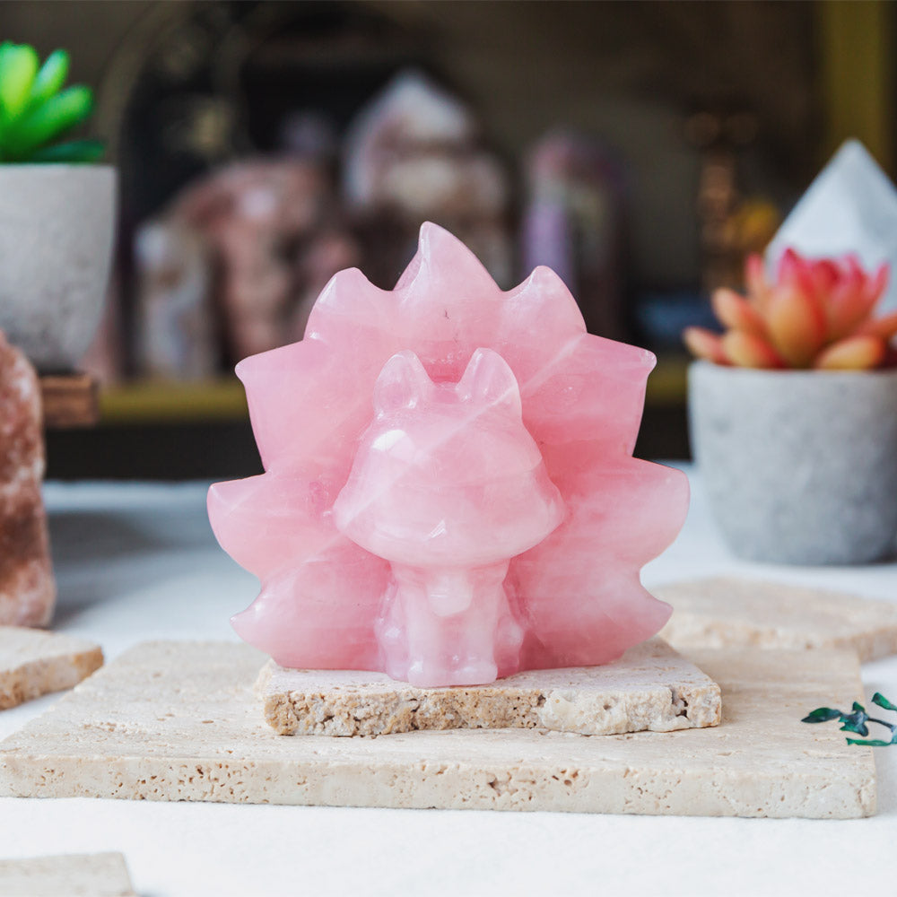 Rose Quartz Nine-Tailed Fox