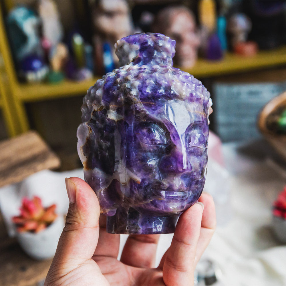 Dream Amethyst Buddha's Head