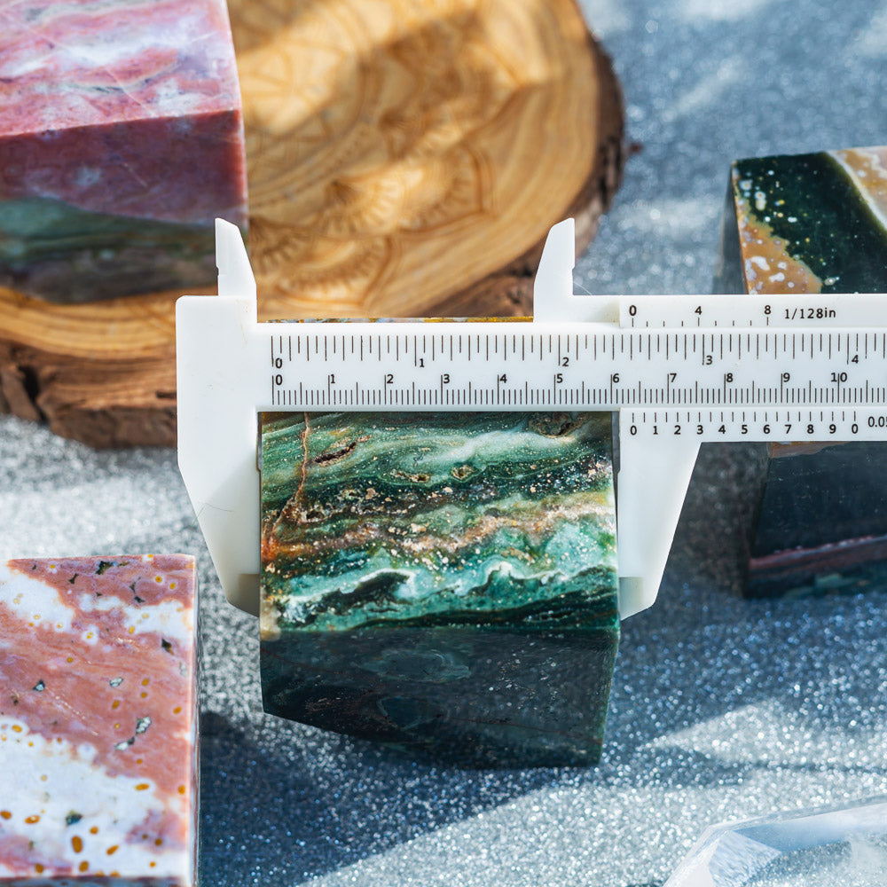 Ocean Jasper Cube