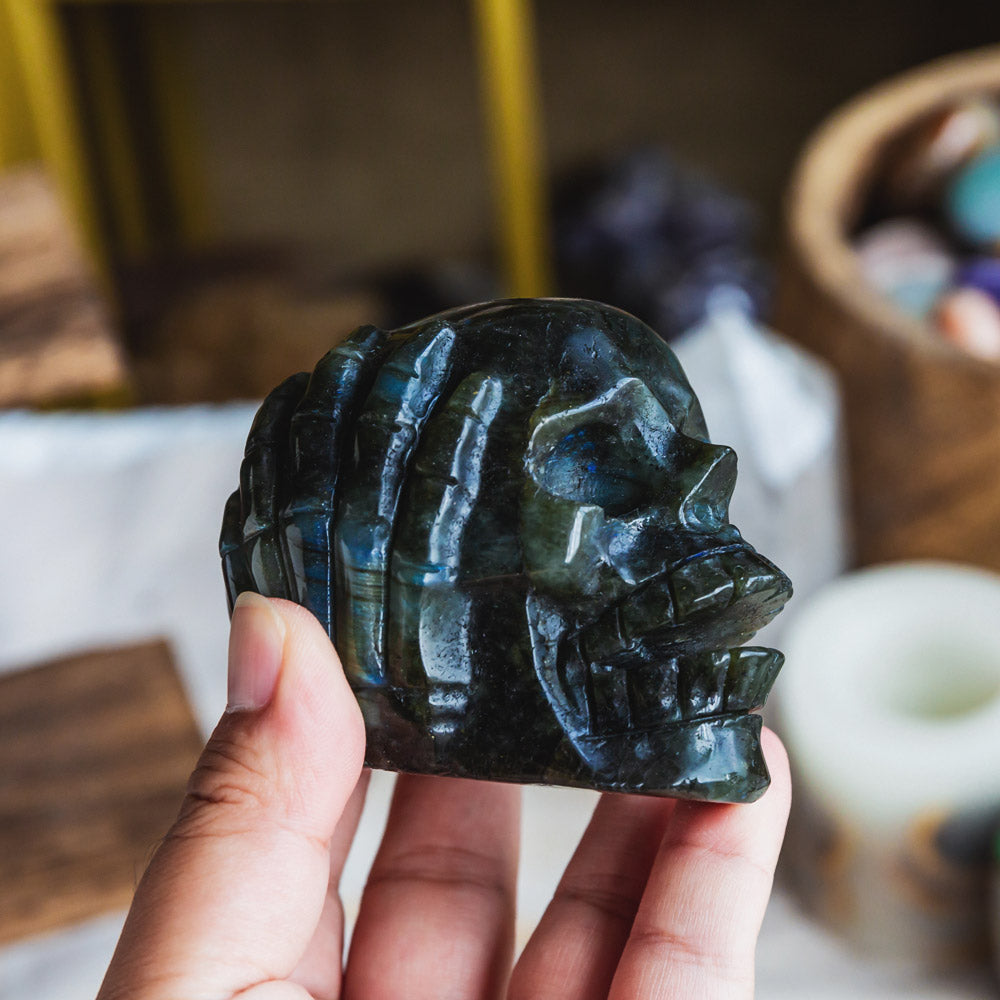 Labradorite Skull