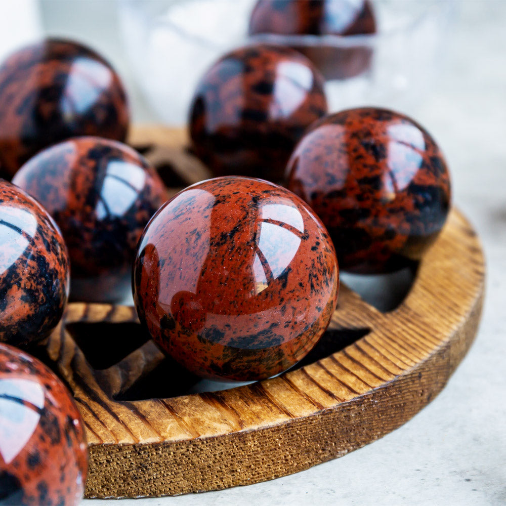 Mahogany Obsidian Sphere