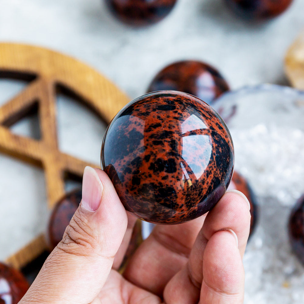 Mahogany Obsidian Sphere