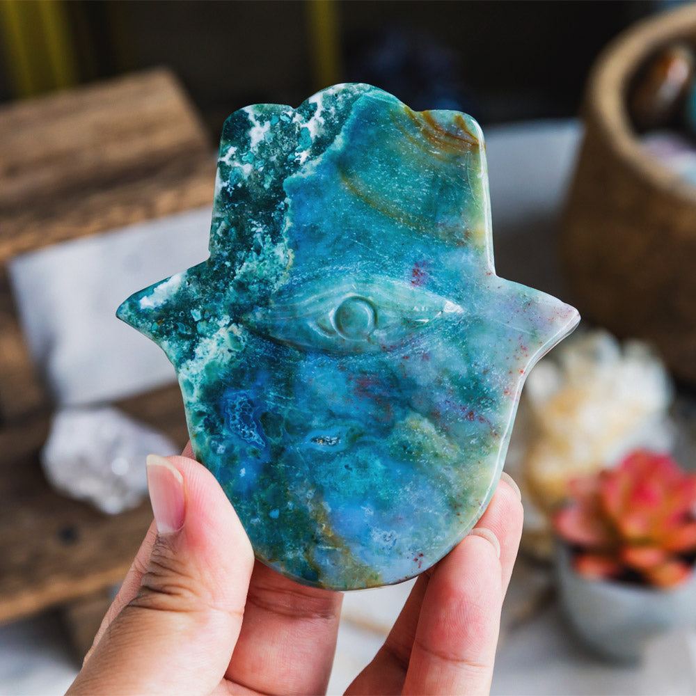 Ocean Jasper Hamasa Hand