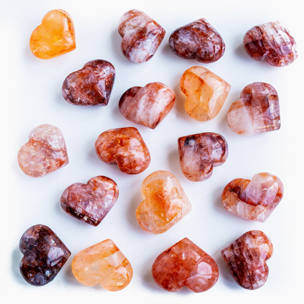 Fire Quartz hearts