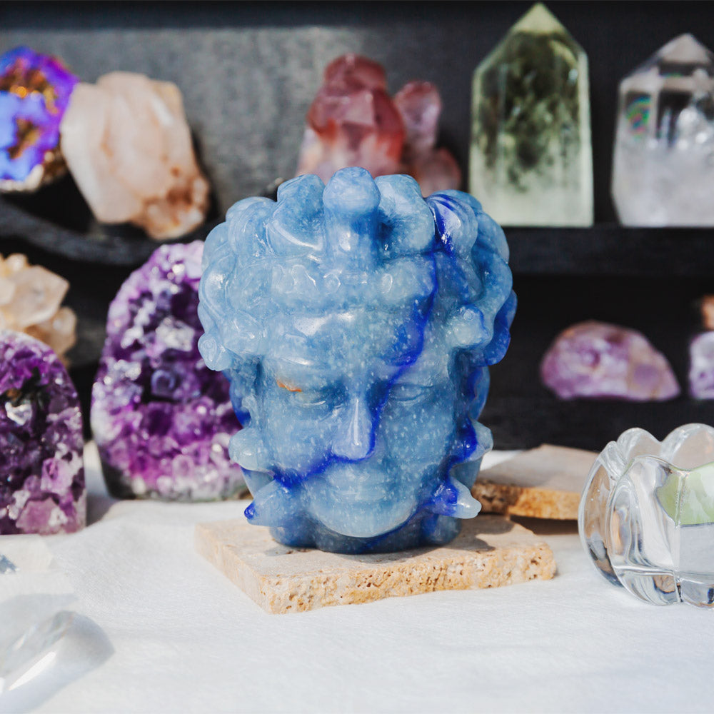 Blue Aventurine Medusa