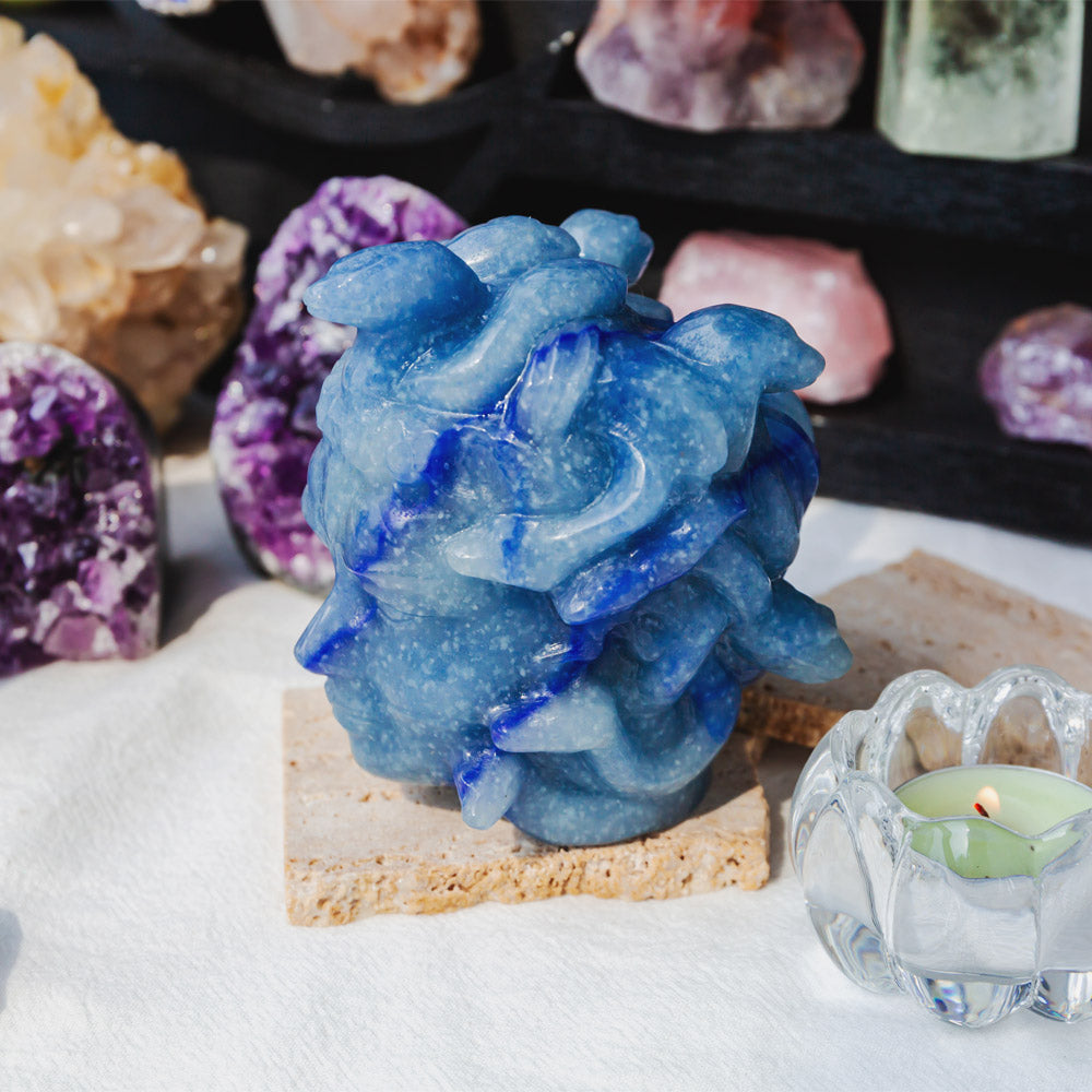 Blue Aventurine Medusa