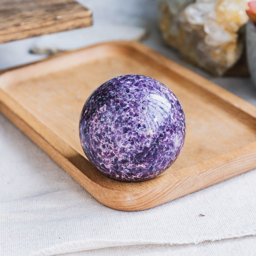 Lepidolite Sphere