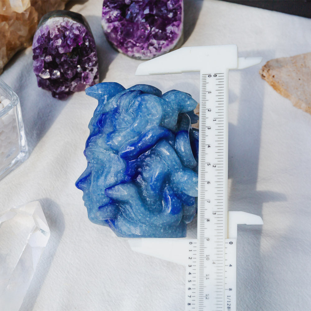 Blue Aventurine Medusa