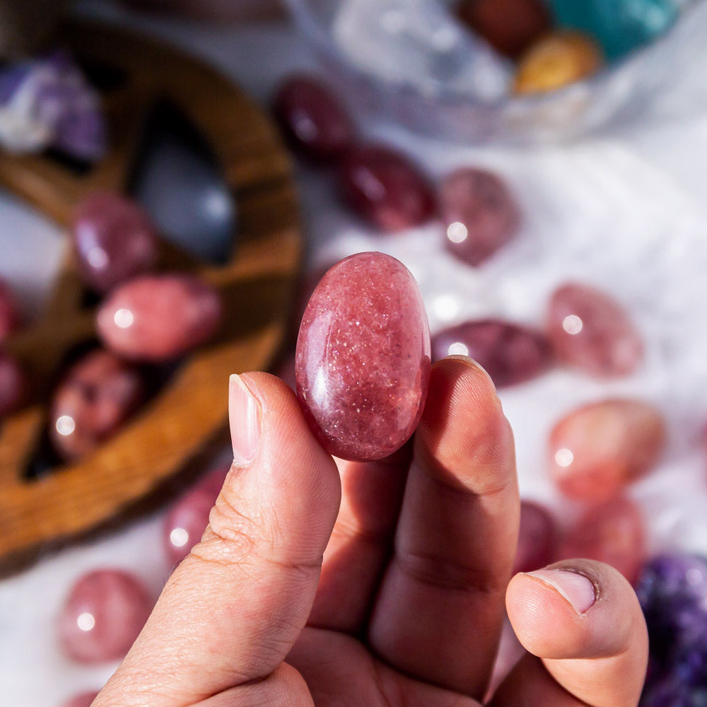 Strawberry Quartz Tumbled Stone