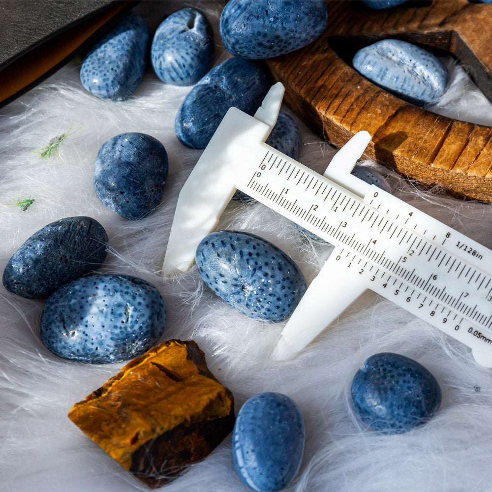 Blue Coral Tumbled Stone