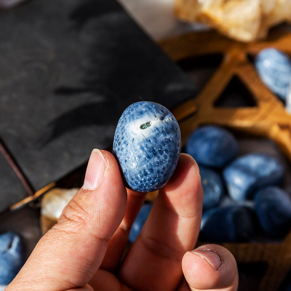 Blue Coral Tumbled Stone