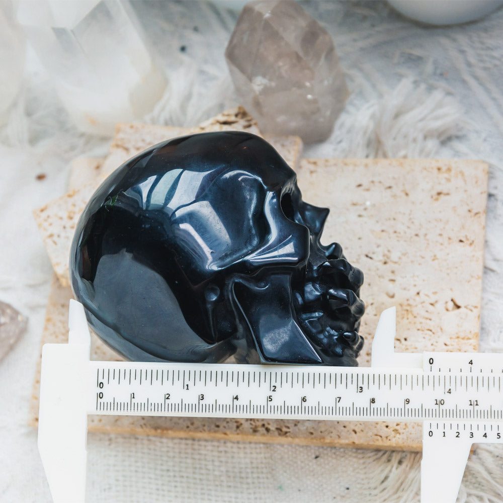 Black Obsidian Skull