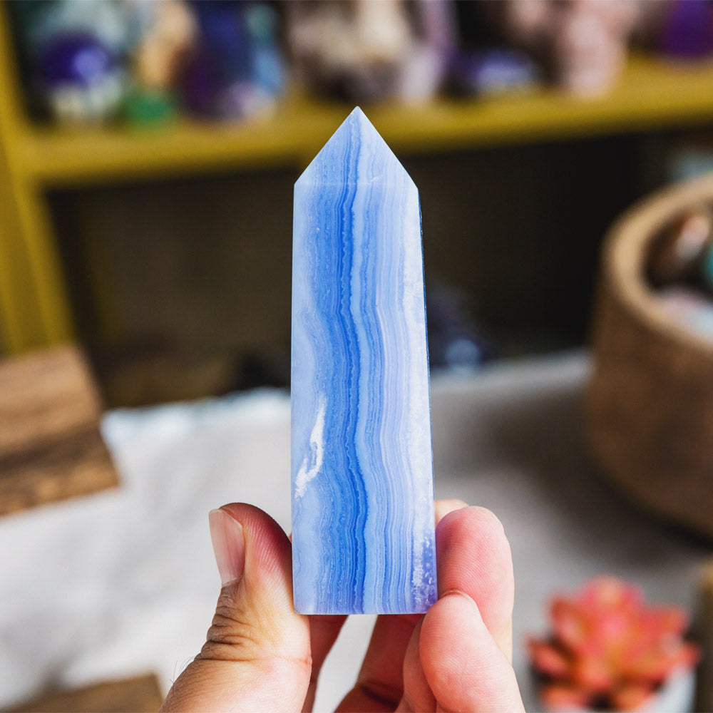 Blue Lace Agate Point