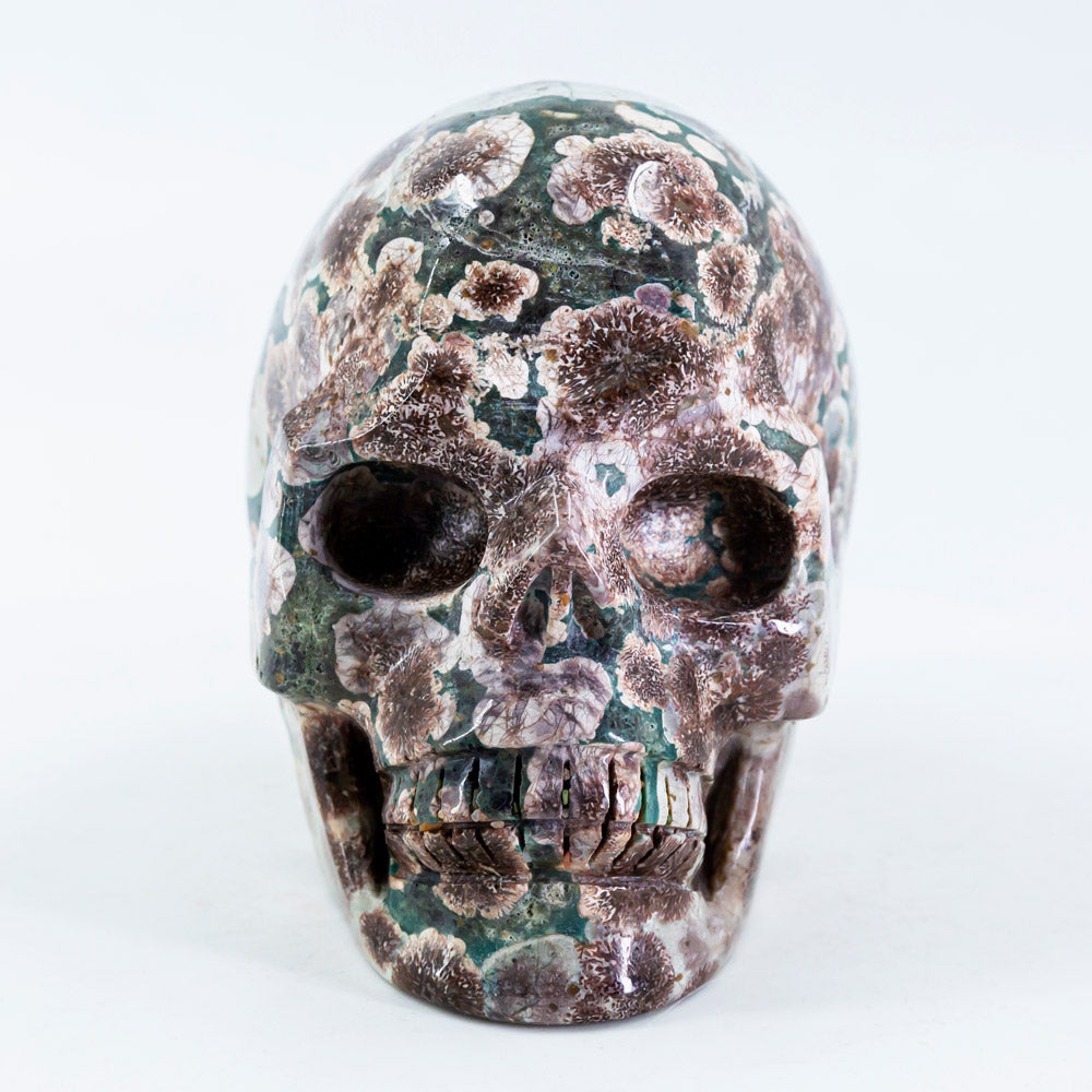 Russia Flower Agate Skull