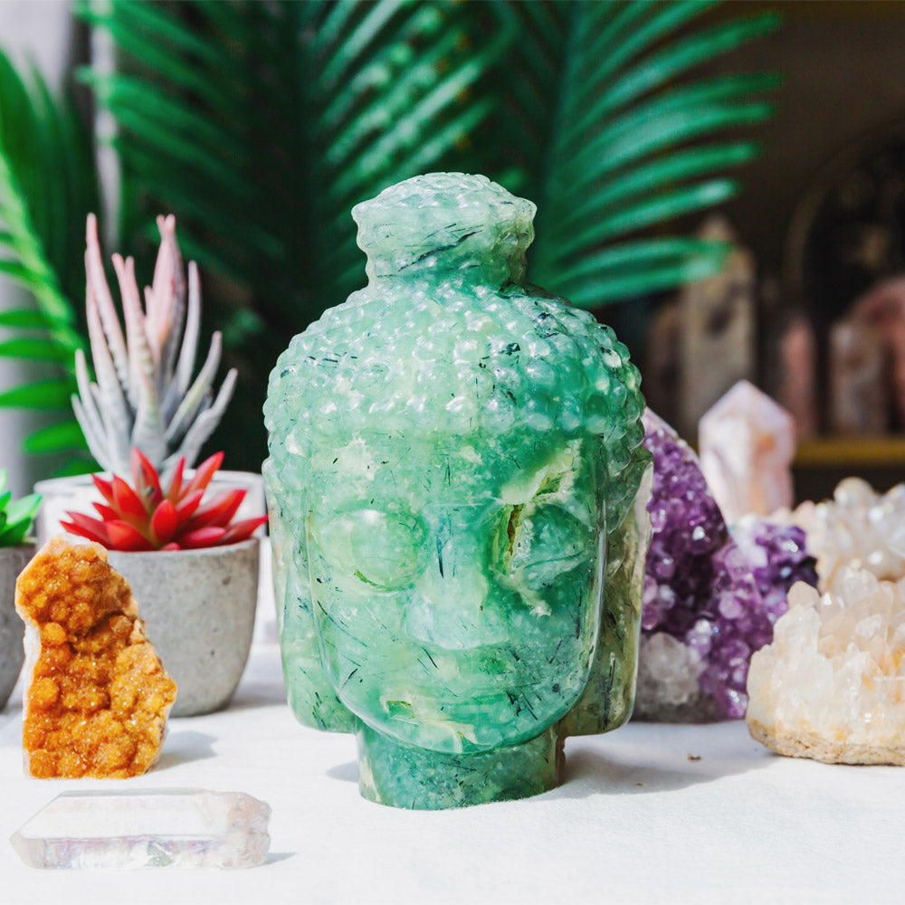 Prehnite Buddha's Head