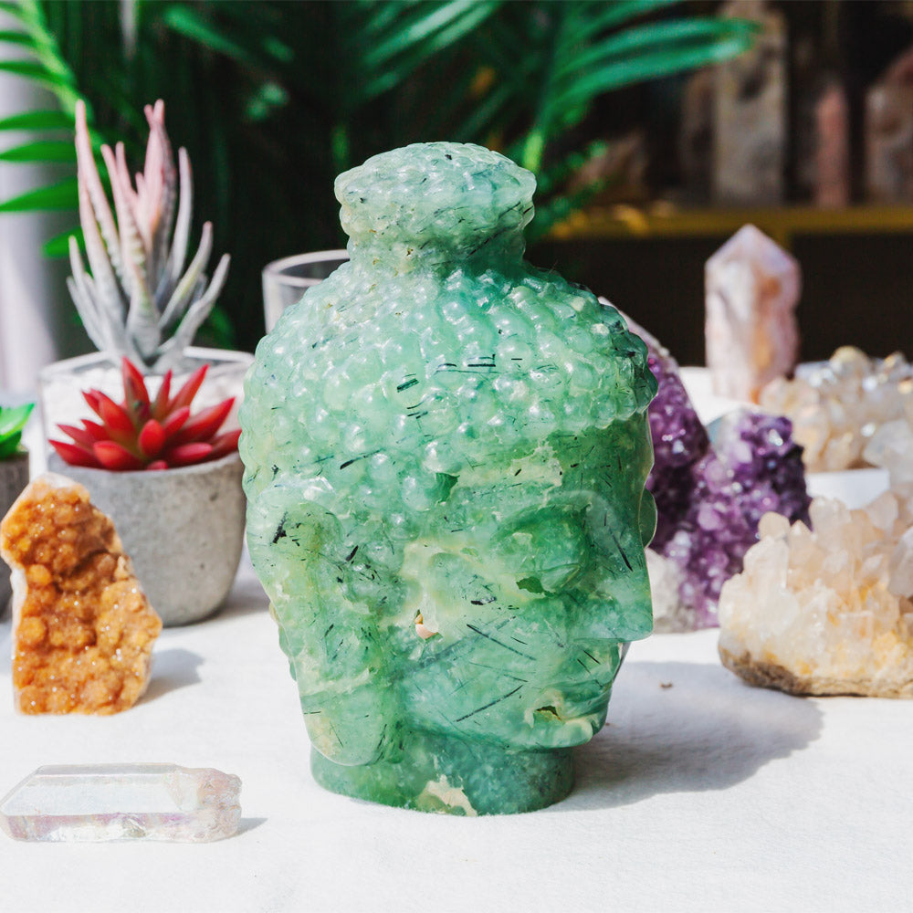 Prehnite Buddha's Head