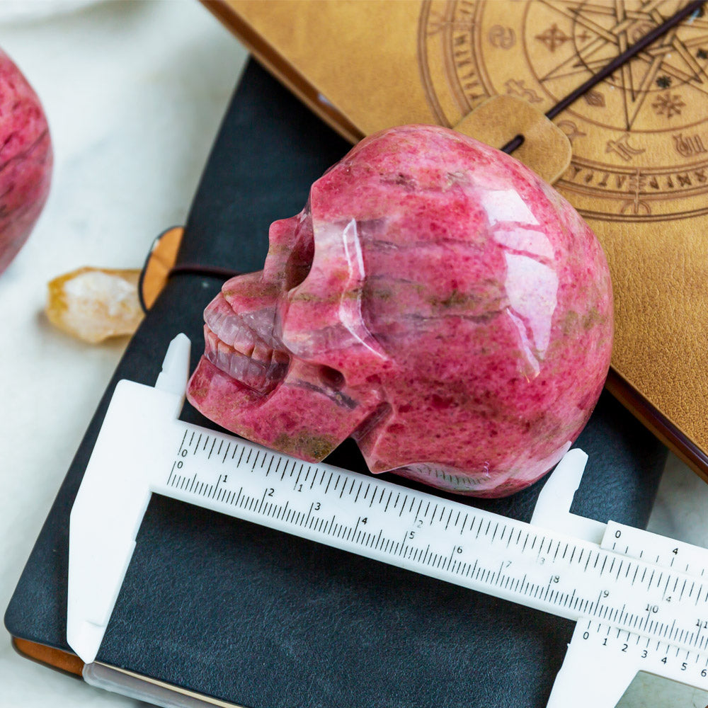 Rhodonite Skulls