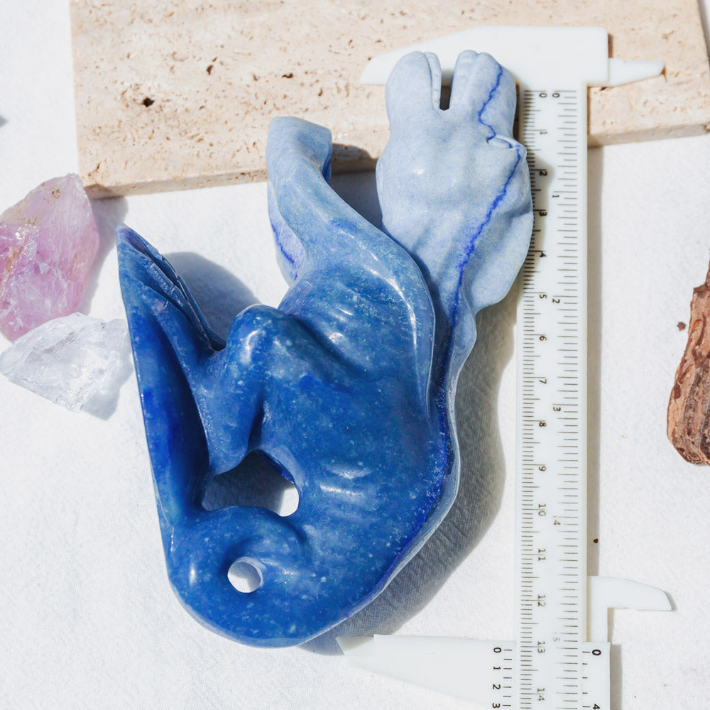 Blue Aventurine Tyrannosaurus