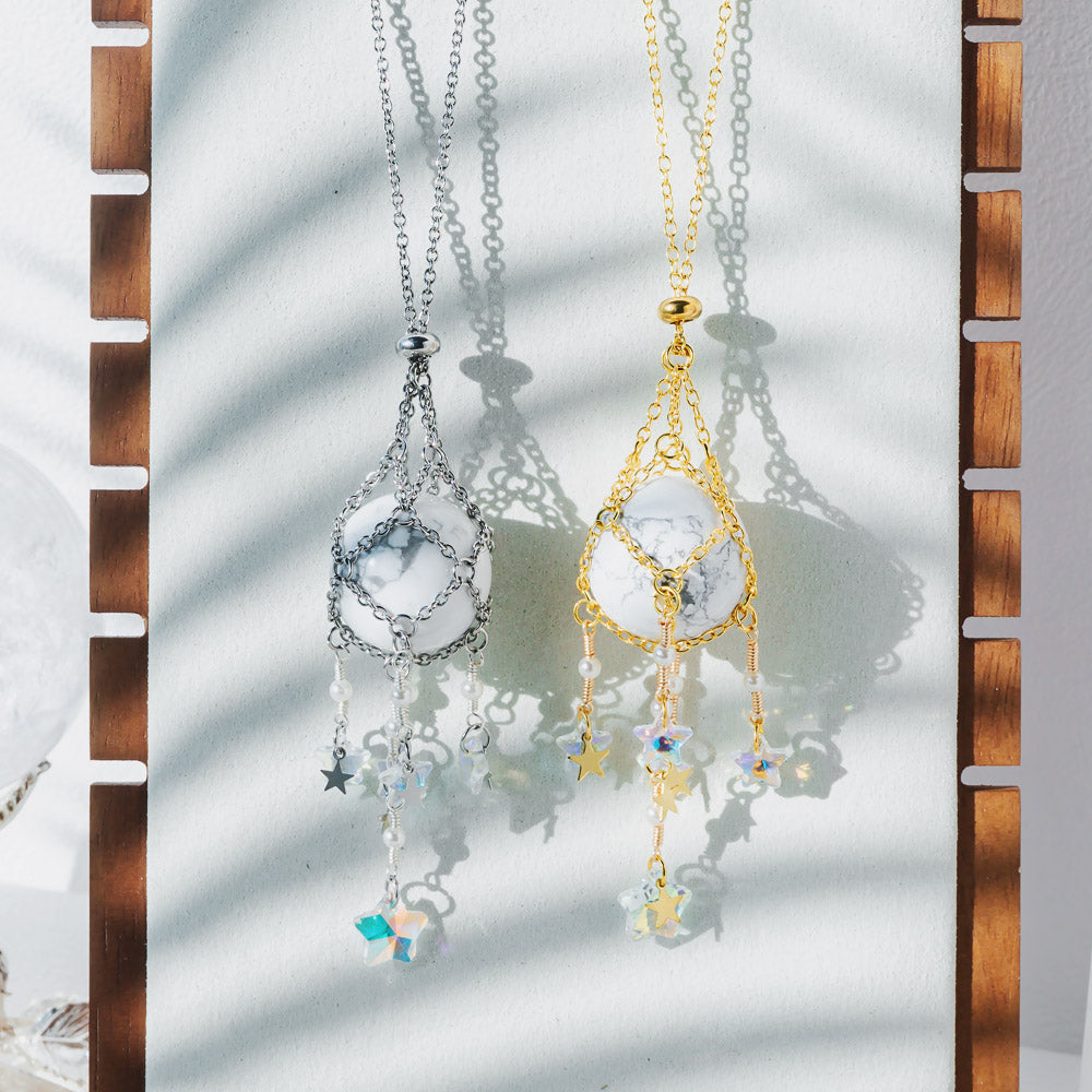 Interchangeable Crystal Sphere Pendulum Pendant