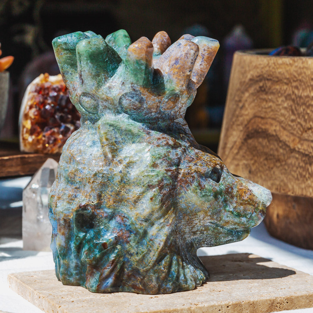 Ocean Jasper Lion Head