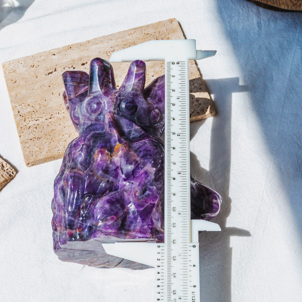 Dream Amethyst Lion Head