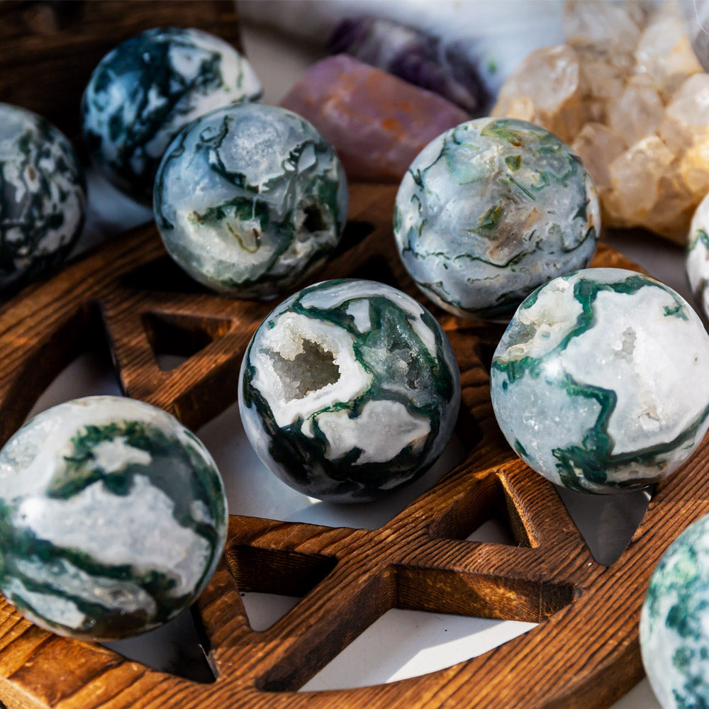 Moss Agate Sphere