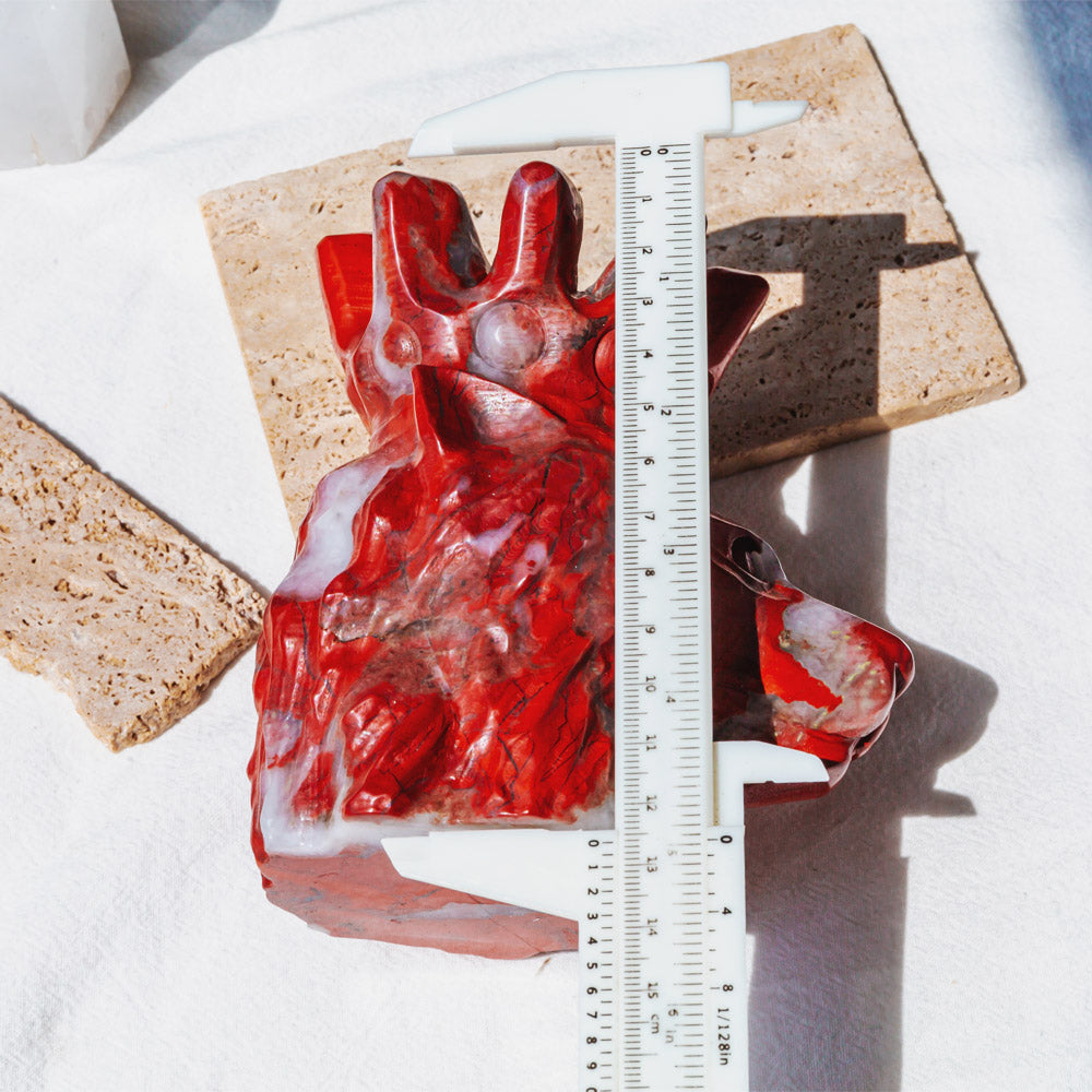 Red Jasper Lion Head