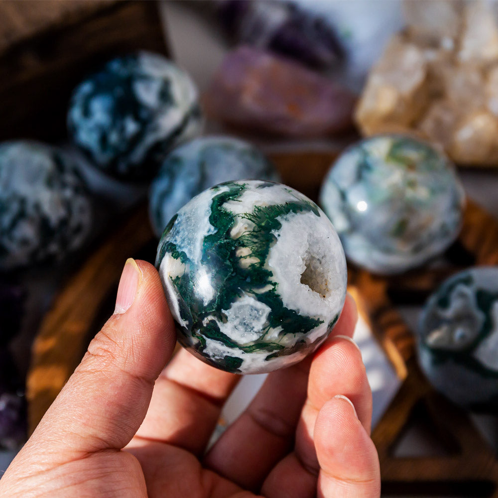 Moss Agate Sphere