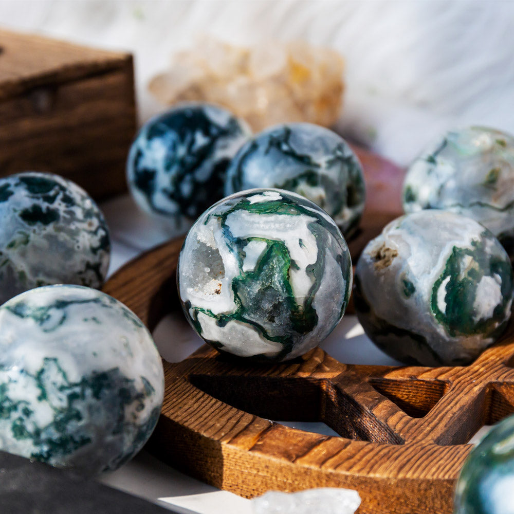 Moss Agate Sphere