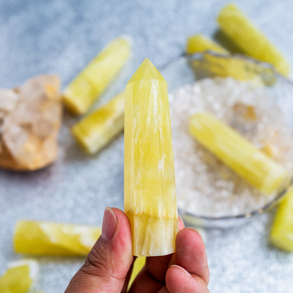 Lemon Calcite Point