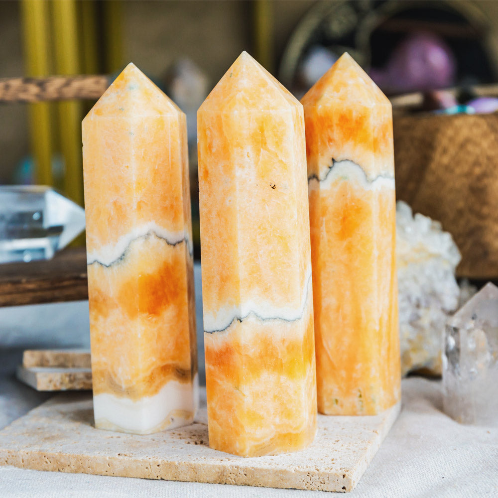 Orange Calcite Tower