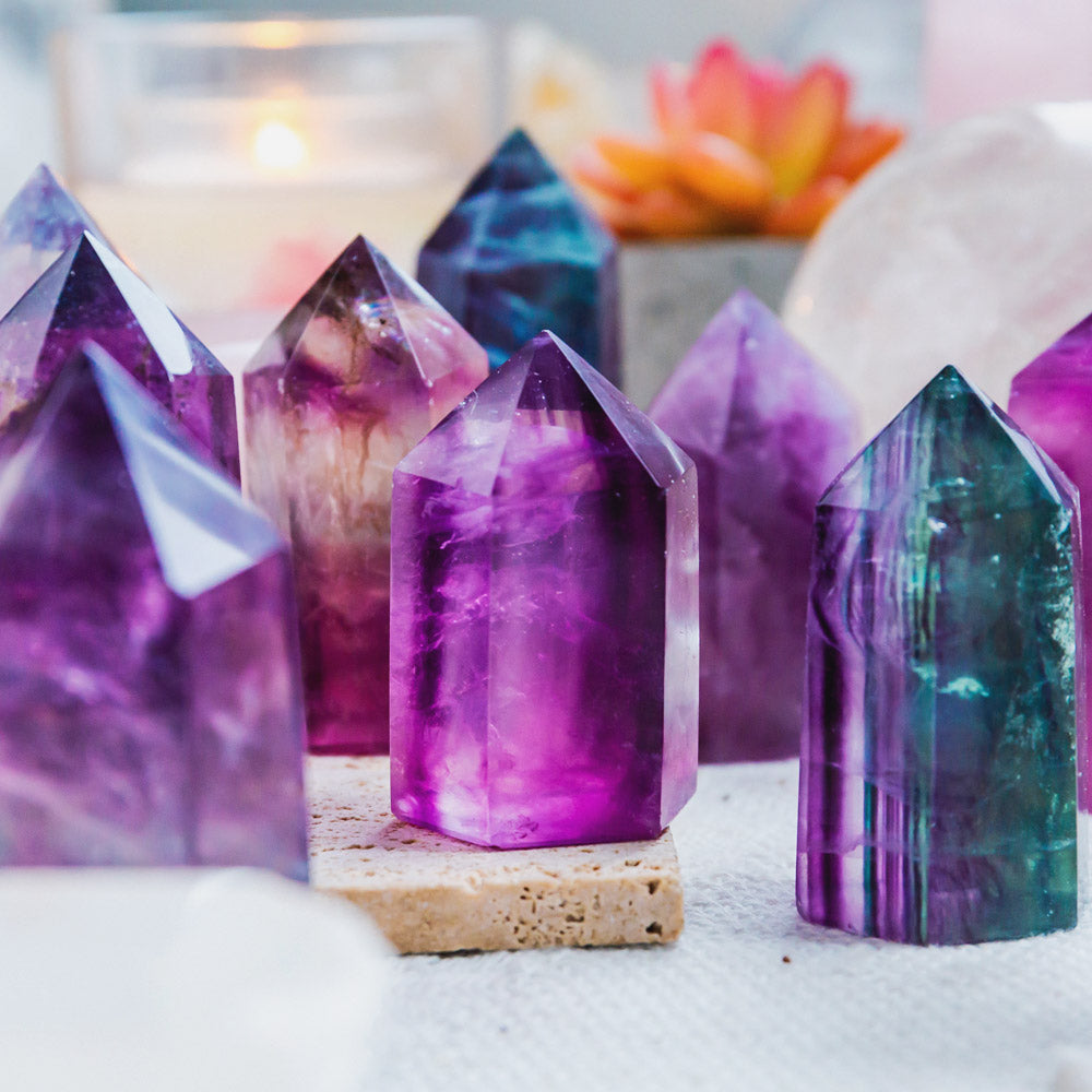 Purple Fluorite Point