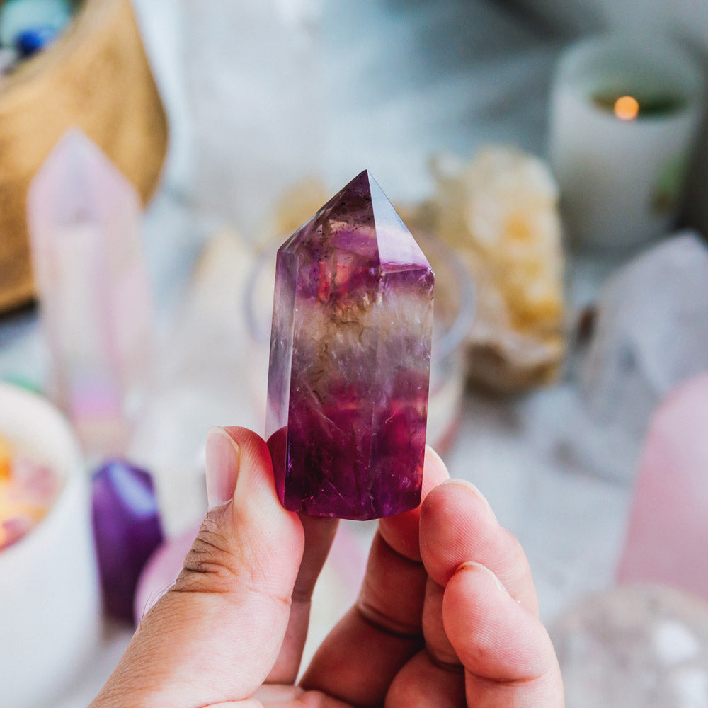 Purple Fluorite Point