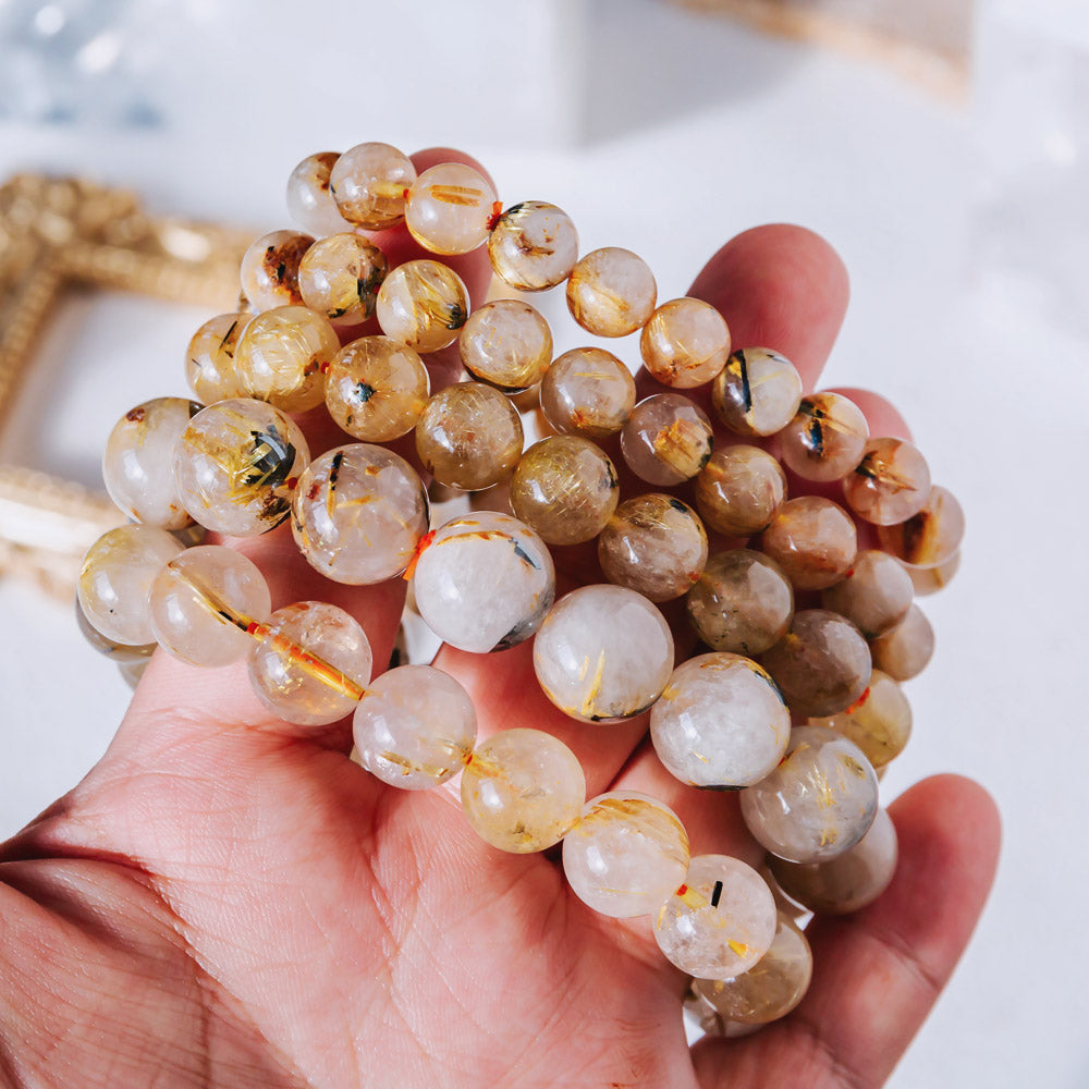 Golden Rutilated Quartz Bracelet