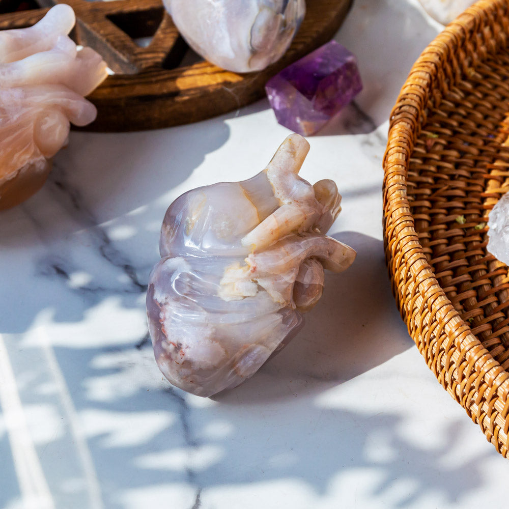 Flower Agate Human Heart