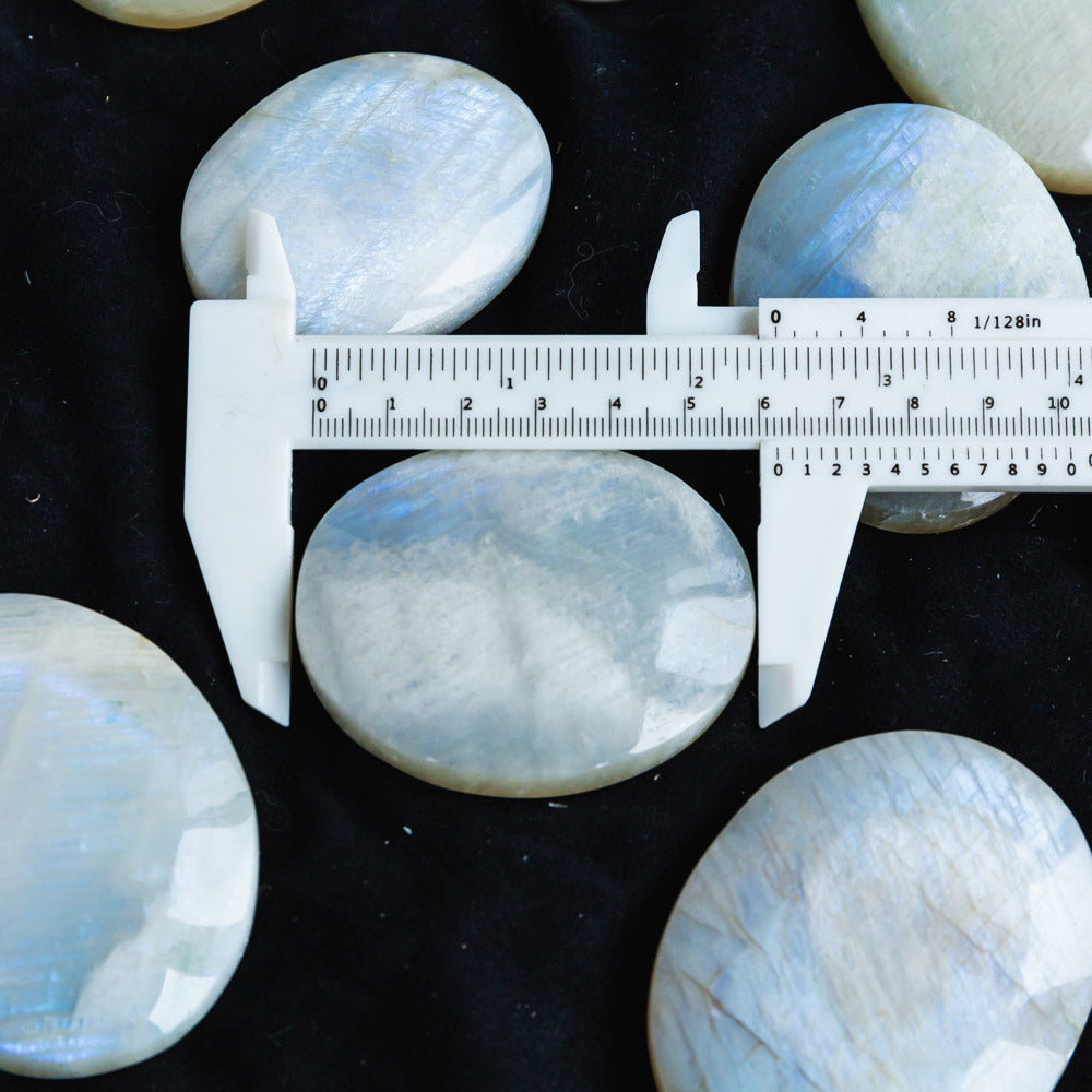 White Moonstone Palm Stone