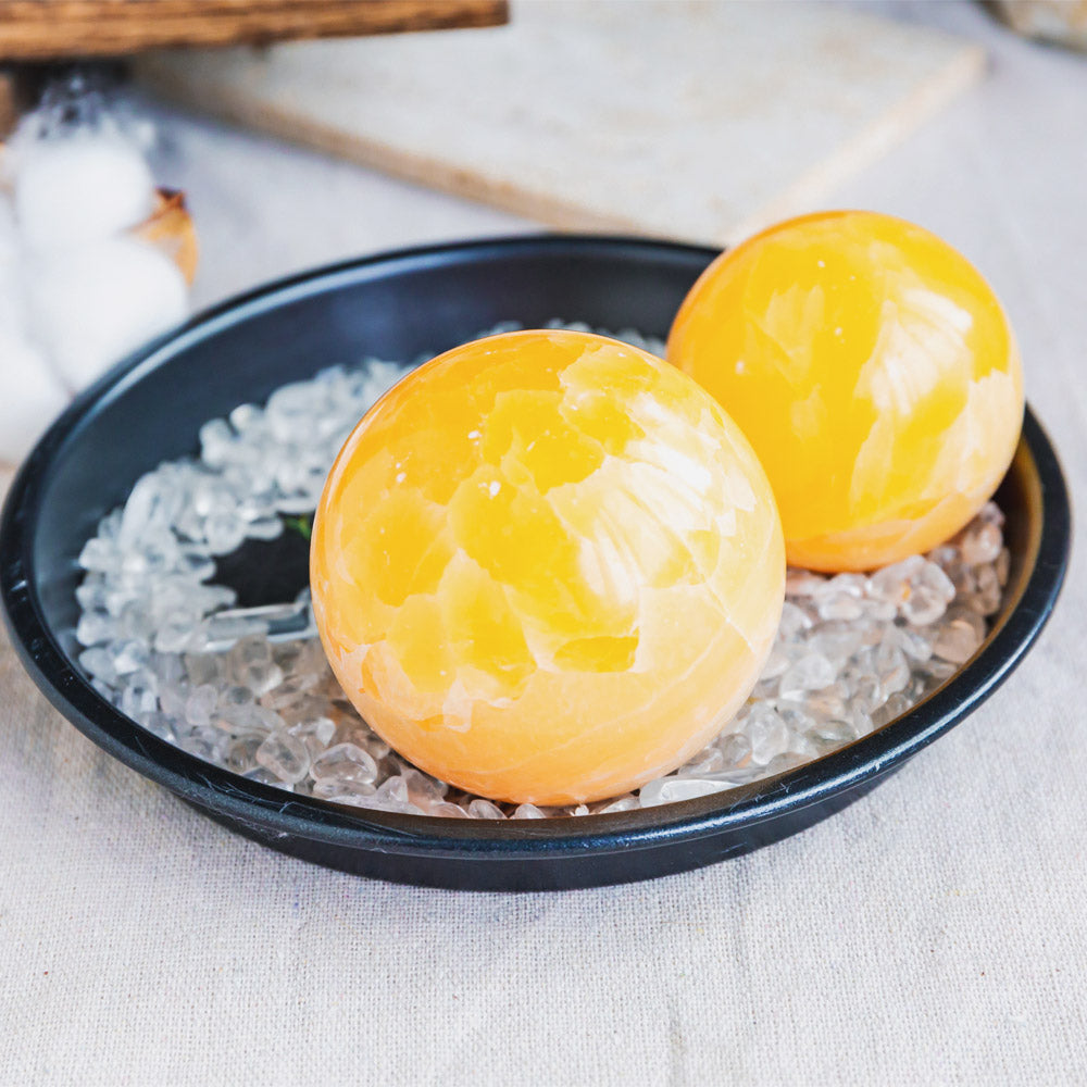 Orange Calcite Sphere