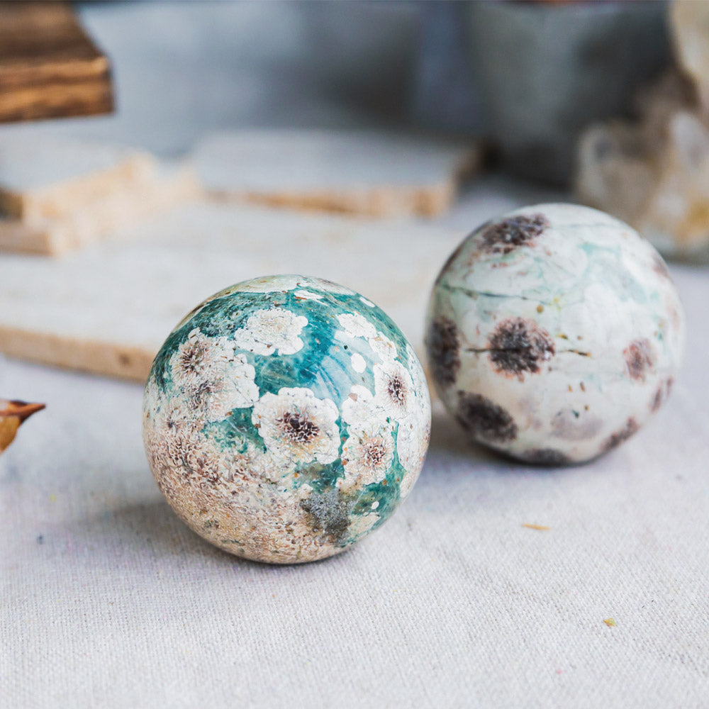 Russia Flower Agate Sphere