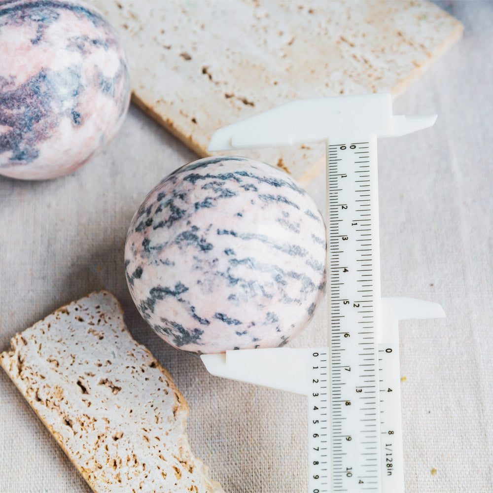 Pink Zebra Jasper Sphere