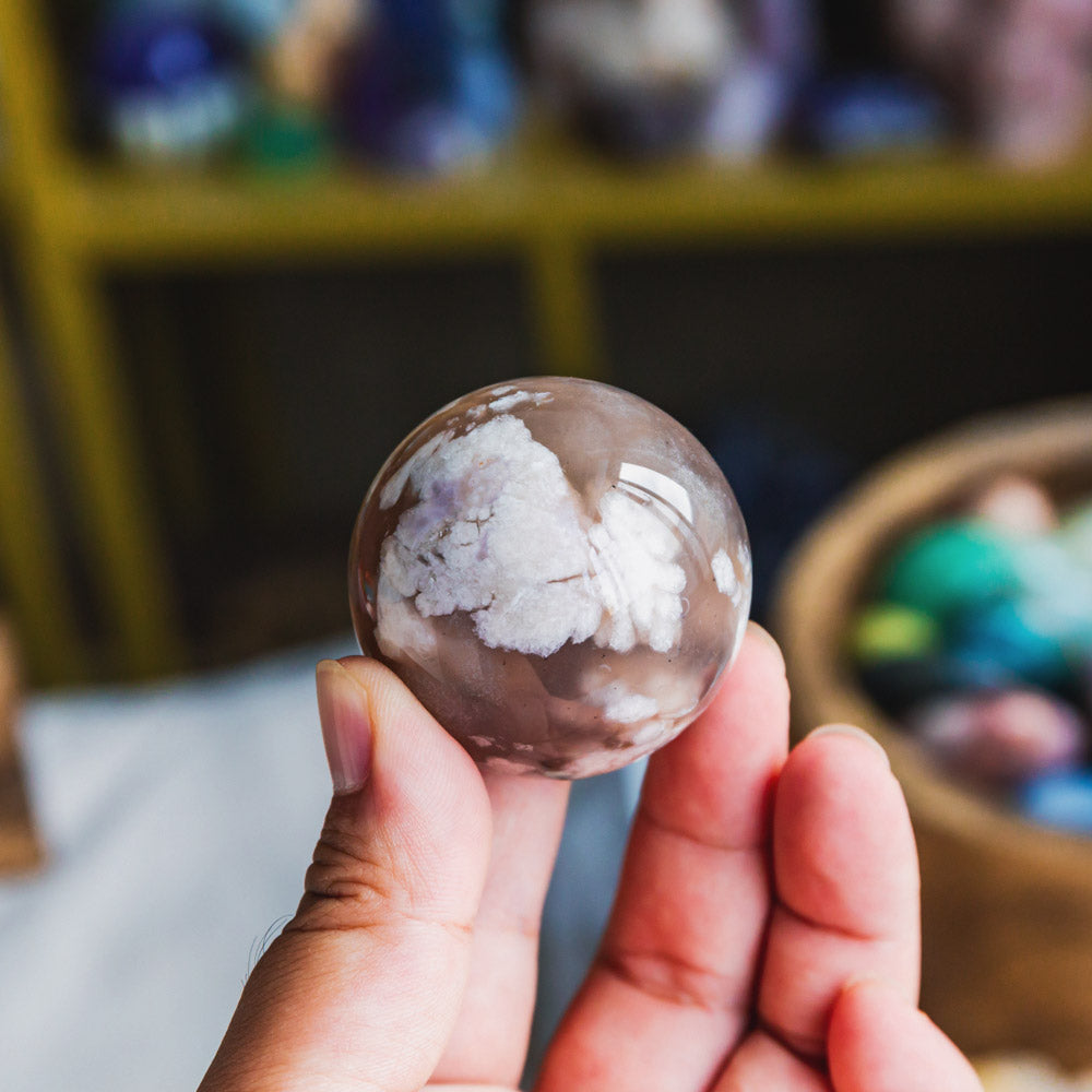 Flower Agate Sphere